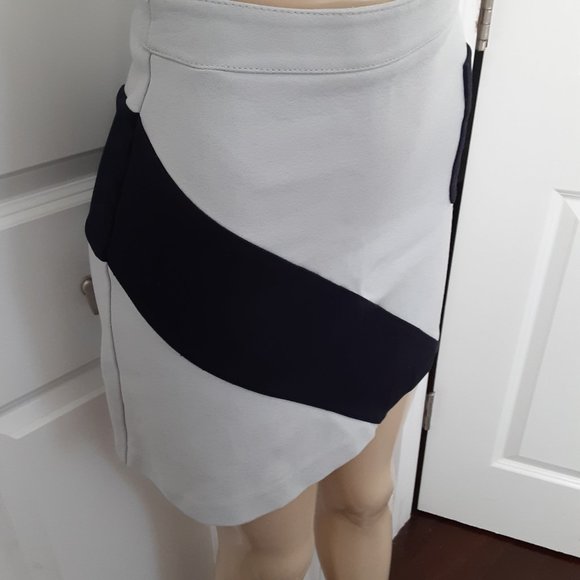 Topshop Color block Gray and Black Mini Skirt - Picture 8 of 12